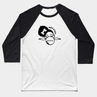 Afro Girl - Melanin Poppin' -Bubblegum Baseball T-Shirt